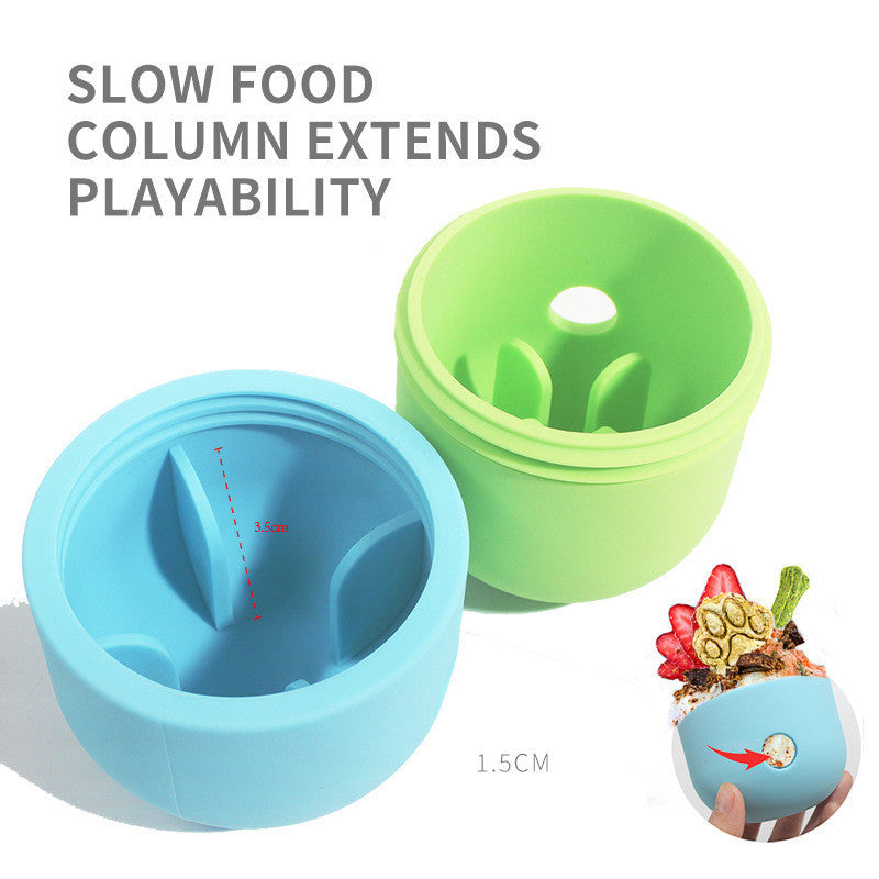 Moistless Stuff New 2 In 1 Pet Toys Products Dog Leakage Toy Ball Silicone Pet Supplies